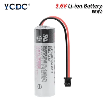 

ER6V 3.6V 2000mah Li-ion Battery Lithium Repalcement Cells For Industrial Computer Servo PLC Batteries ER6VC119A ER6VC119B