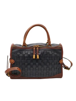 

Luxury Handbags Women Bags Designer 100% Knit Genuine Leather Corssbody Hand woven Soft Large Capacity Handbags