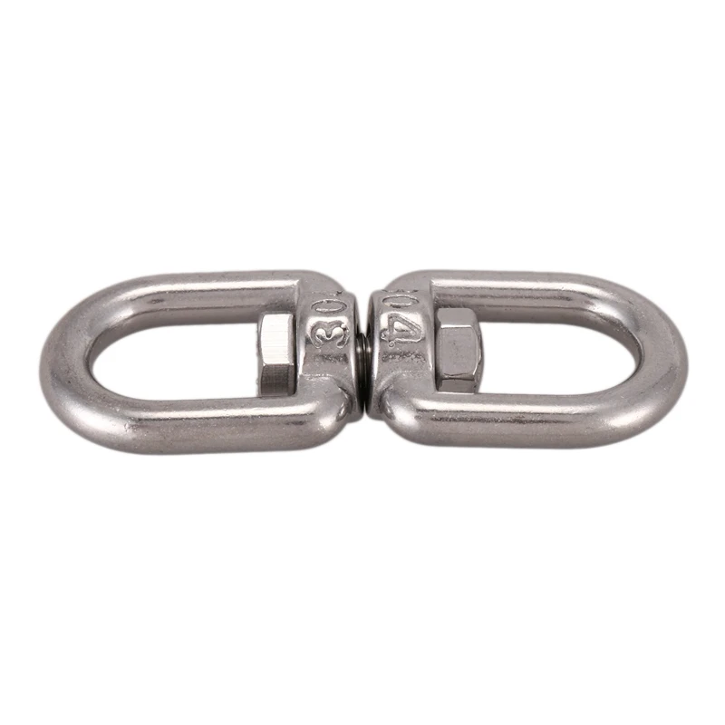 ABKT-Marine Mooring Stainless Steel 6mm 15/64" Eye to Eye Swivel Ring