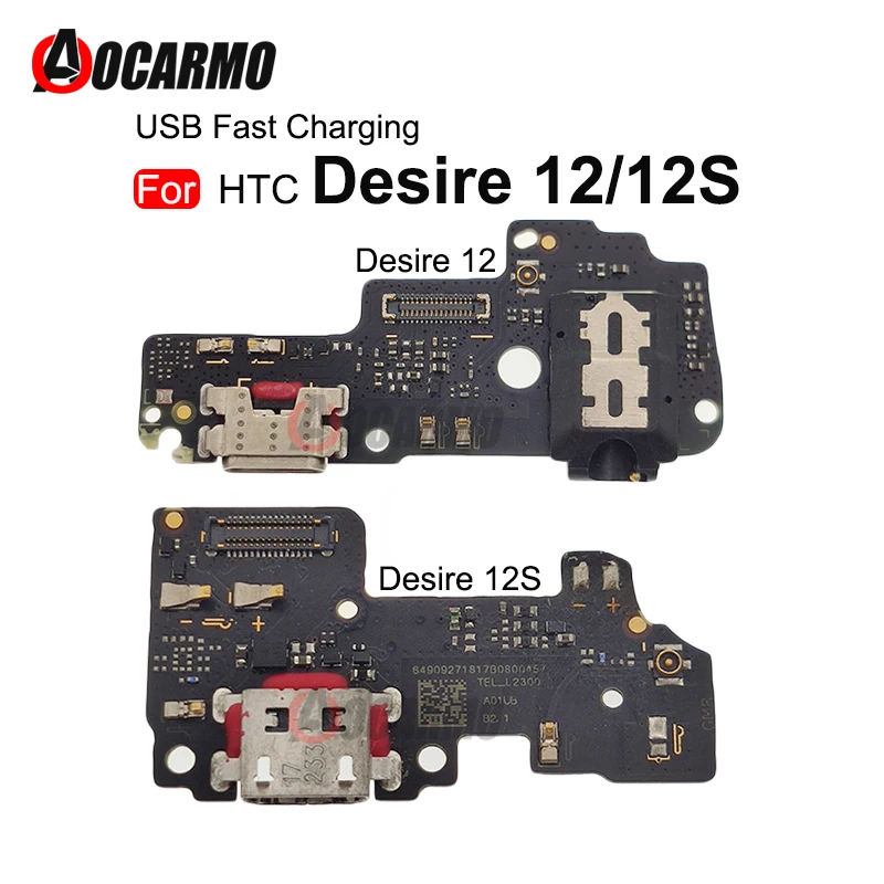 

For HTC Desire 12 12S USB Fast Charger Port Charging Dock With Headphone Jack Micphone Flex Cable Repair Parts