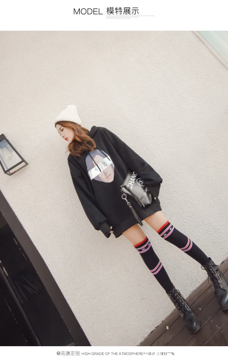 Весна осень уличный стиль BTS толстовки для женщин модный принт Harajuku Толстовка Плюс Бархат Теплый хип хоп топы R116