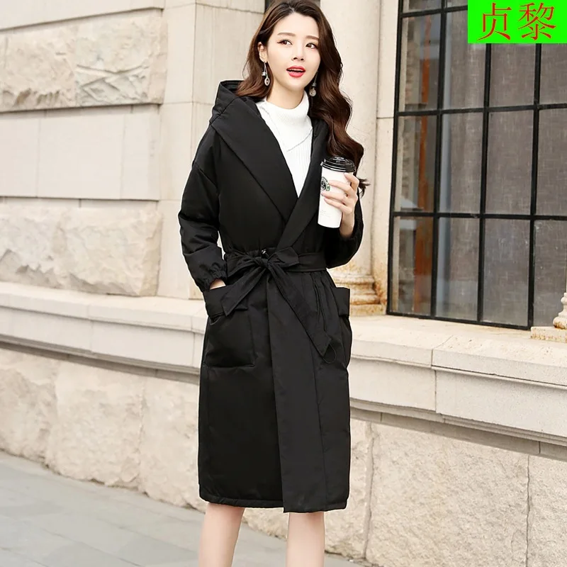 

Cotton-padded Clothes Women's Mid-length 2018 Winter New Style Korean-style Dongdaemun over-the-Knee down Jacket Cotton-padded C