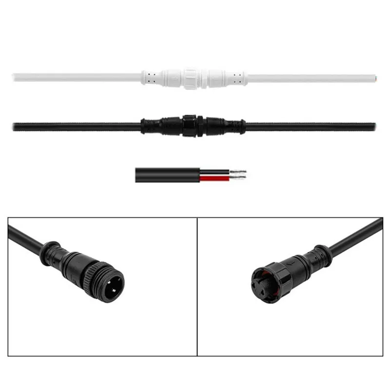 CLAITE 2 Pin 5A 18AWG Engineering Female And Male Waterproof IP67 Cable Wire Connector Outdoor | Лампы и освещение