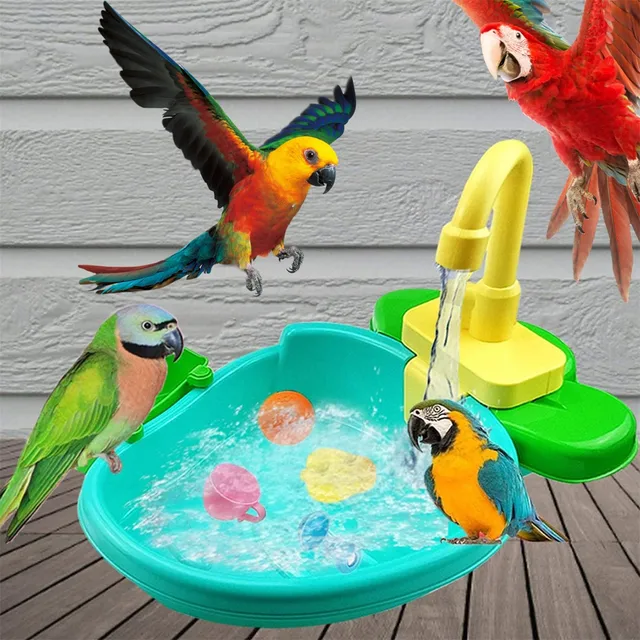 Automatic Parrot Bathtub Swimming Pool "Big Boy" Parrot Supplies - Pets Alpha  1