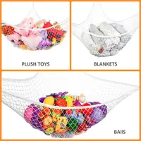 Mesh Net Toy Hammock Corner Stuffed Animals Toys Kids Baby Hanging Storage Organizer 2 Sizes 1
