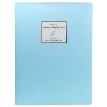 

A4 Display Book Folder,Paper Storage Folder Plastic 20 Pockets(Blue)