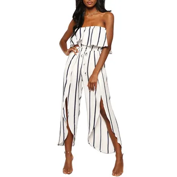 

Jumpsuit For Women 2019 Formal Elegant Plus Size Jumpsuits And Rompers Summer Casual Boho Overalls Female Off Shoulder Jump Suit