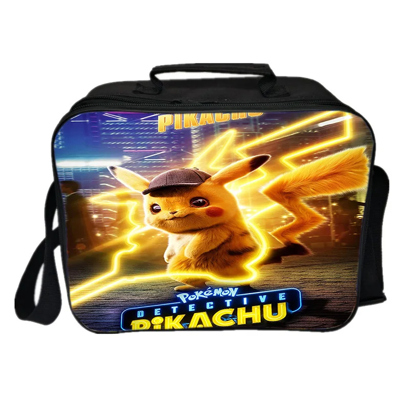 Pokemon Detective Pikachu Термосумка для обедов сумка для еды с теплоизоляцией свежие сумка-холодильник сумка для пикника