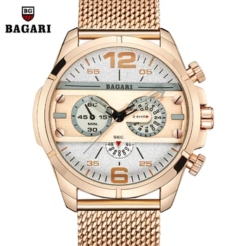 

Top Quality Steel Mesh Strap Watch Men Waterproof 30M Watches Business Fashion Japan Quartz Movement Clock