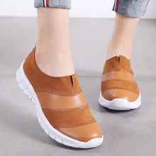 Новая женская обувь; обувь из искусственной кожи; удобные кроссовки на плоской платформе; Mujer Zapatos