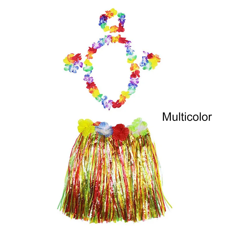 Multicolor Детские юбки; стильная креативная юбка для детей; юбка-хула из пластика для девочек; травяной костюм; юбка; юбки для танцев - Цвет: Multicolor