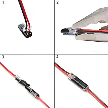 

Non-stripped Wire Applicable Wire Terminal Block Connector for 22-18AWG Electrical Wire,Connect Without Stripping Wire jk1132