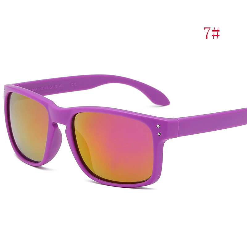 Новинка, модные квадратные солнцезащитные очки с О-образным вырезом для мужчин и женщин, классические винтажные очки для спорта и путешествий, роскошные O брендовые солнцезащитные очки UV400 - Цвет линз: 7