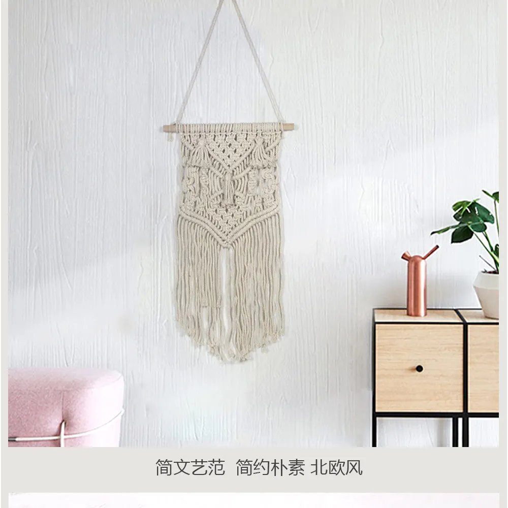 Bohemian Weave Tapestry Pure Cotton Wire Handmade Series of Home Wall Hangers Electric Meter Box Cover Hanging Decoration MS7289