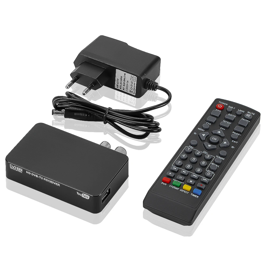 Kebidu DVB-T2 Full HD 1080P цифровой наземный ресивер DVB-T MPEG-4 ТВ-тюнер с поддержкой 3D интерфейса мини-приставка