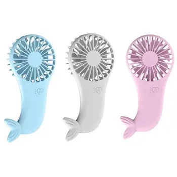 

Hot Sales Cute Cartoon Fish Pattern Mini Handheld Fan Silent Summer Cooling Fan USB Rechargeable Air Cooler for Home Outdoor Use