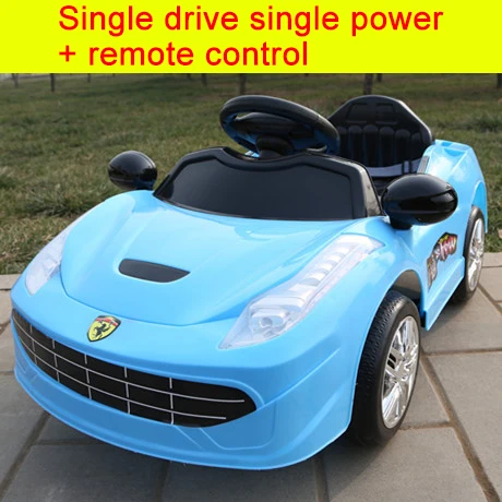 Детский Электрический автомобиль, большой электрический детский игрушечный автомобиль, электрические машинки для детей, чтобы кататься на четырех колесах, на радиоуправлении, детские ходунки - Цвет: Single drive