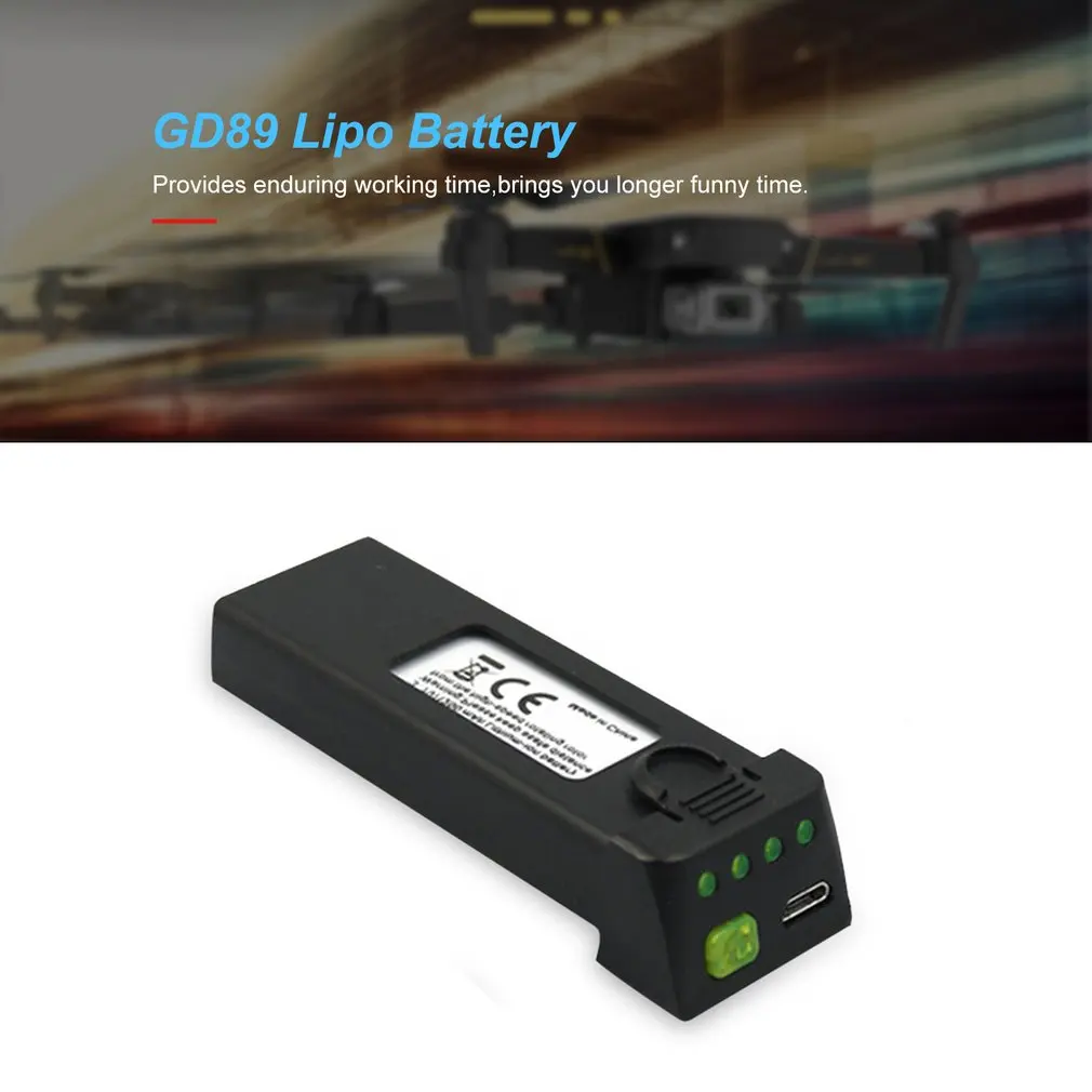 3,7 V 1200mah Lipo батарея Замена аккумуляторных батарей для GD89 FPV RC Дрон запасные части Аксессуары