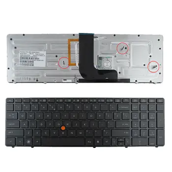 

The Keyboard for HP 8560W 8570W GRAY FRAME (Backlit,With Point stick ) US