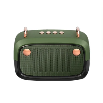 

BS32D Music Player Wireless Portable FM Retro Bluetooth Speaker Rechargeable HiFi Stereo Desktop
