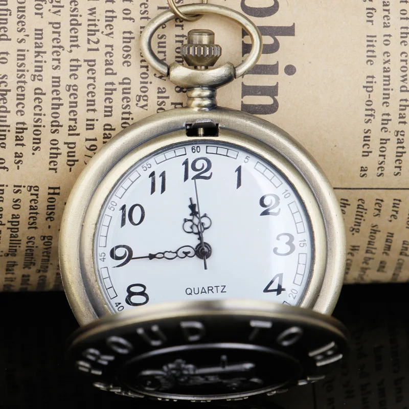 Farmer Car Tractor Quartz Pocket Watch Vintage Steampunk Fob Watches Men Women Necklace Pendant Clock Time With Chain