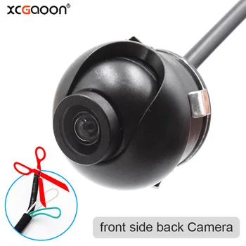 Mini CCD grandangolare per auto anteriore/laterale/visione telecamera di backup impermeabile con cavi di controllo visione notturna