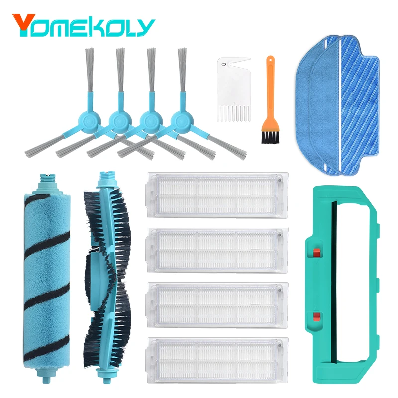 Side Brush Filter Mop Cloth Kit For Xiaomi Mijia STYJ02YM Viomi Vacuum Cleaner 