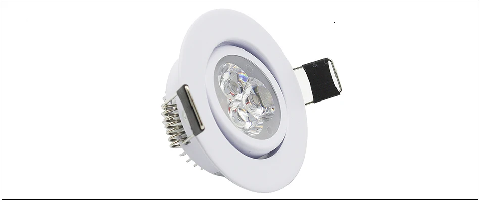 LEDIARY 110V-220V LED Spot Downlights 3W 55mm Hole White/Silver/Black Indoor Living Room Down Lights led Ceiling Recessed Lamp