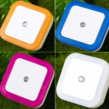 

Automatic LED Night Light US Plug Lighting-control Induction Sensor Toilet Lamp Home for Kids Room Bathroom Living Room Corridor