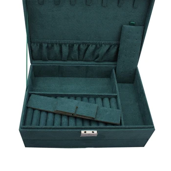

Velvet Jewelry Box European Jewelry Storage Box Large Space Jewelry Rack