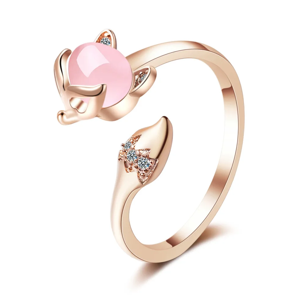 Top Quality 925 Sterling Silver Fox Opal Moon-Stone Finger Rings Fashion Brand Party/Wedding Jewelry For Women Wholesale | Украшения и