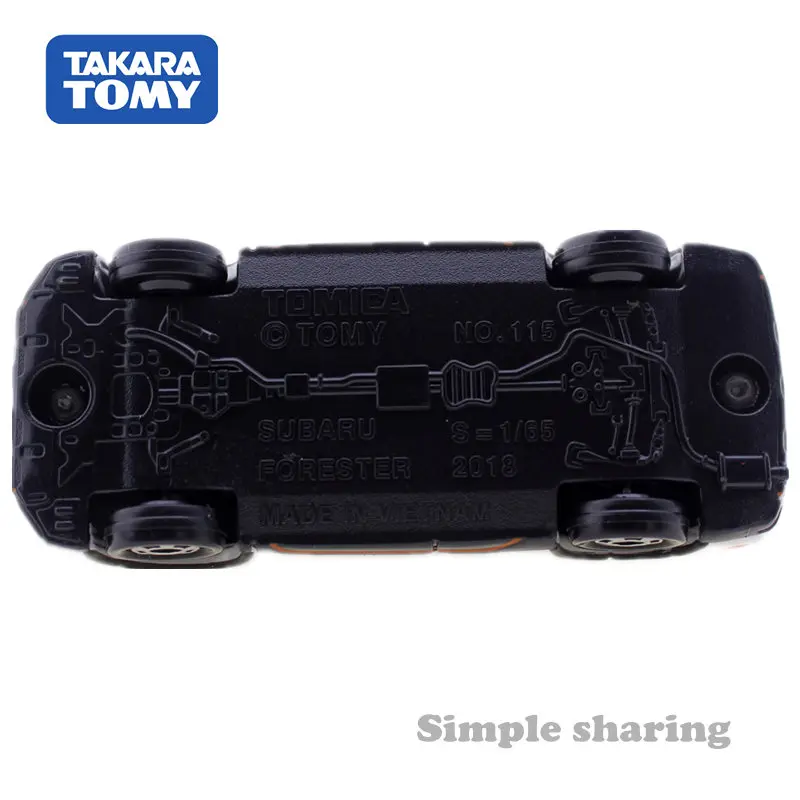 Takara Tomy Tomica No.115 Subaru Forester Mould 1 е издание масштаб 1/65 литая Игрушечная машина