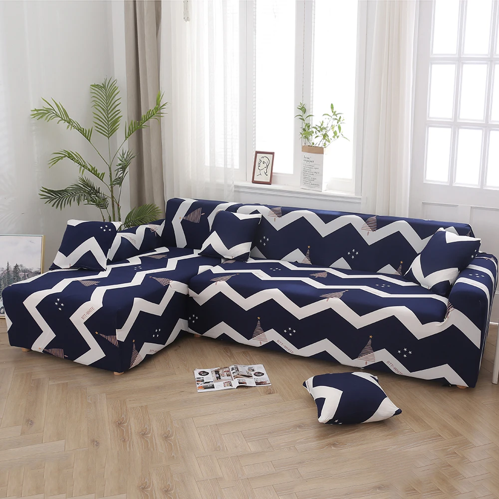 2 шт угловой диван крышка Эластичный чехол для дивана секционные L Форма d диван шезлонг диван Чехол L Форма