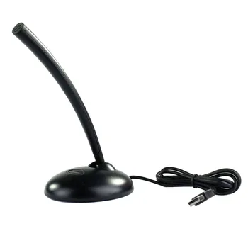 

USB Desktop Microphone Portable LED Mic Indicator Vocal Studio Speech for Laptop
