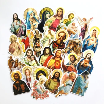 

68pcs New Jesus stickers bless suitcase skateboard motorcycle notebook Laptpo sticker book waterproof decals