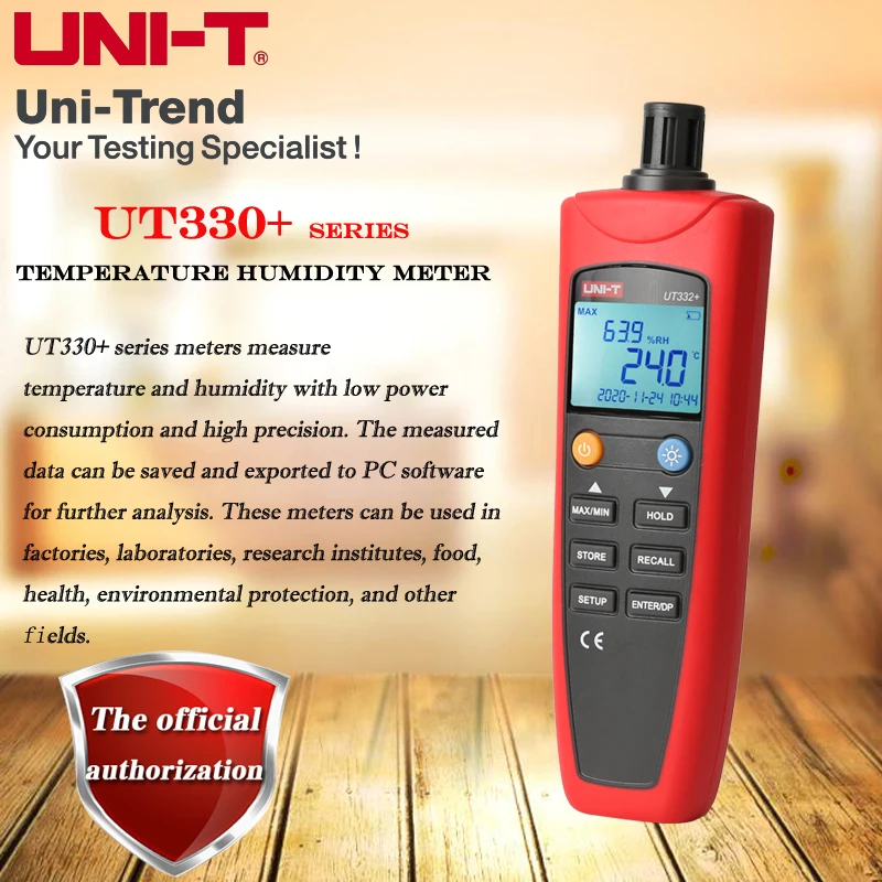 UNI-T UT332 +/331 + Высокоточный Температура измеритель влажности склад холодильного