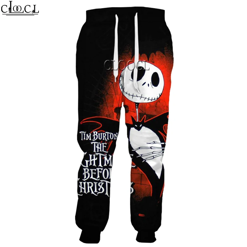 

CLOOCL Newest The Nightmare Before Christmas Jack 3D Print Men Women Straight Pants Unisex Sweatpants Harajuku Trousers