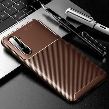 

50pcs/lot For OPPO Find X2 Pro Realme 6 Pro Soft TPU Carbon Fiber Anti-Scratch Rugged Back Cover For OPPO A12 Realme X50 Pro