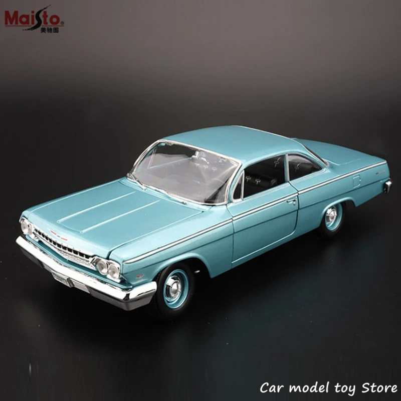 Ретро модель автомобиля Maisto 1:18 1962 Chevrolet BEL из сплава Классическая украшение для