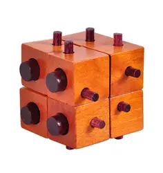 Деревянный для взрослых, развивающие игрушки, Классическая Игрушка, головоломка, лубанский замок, восьмиугольный блок