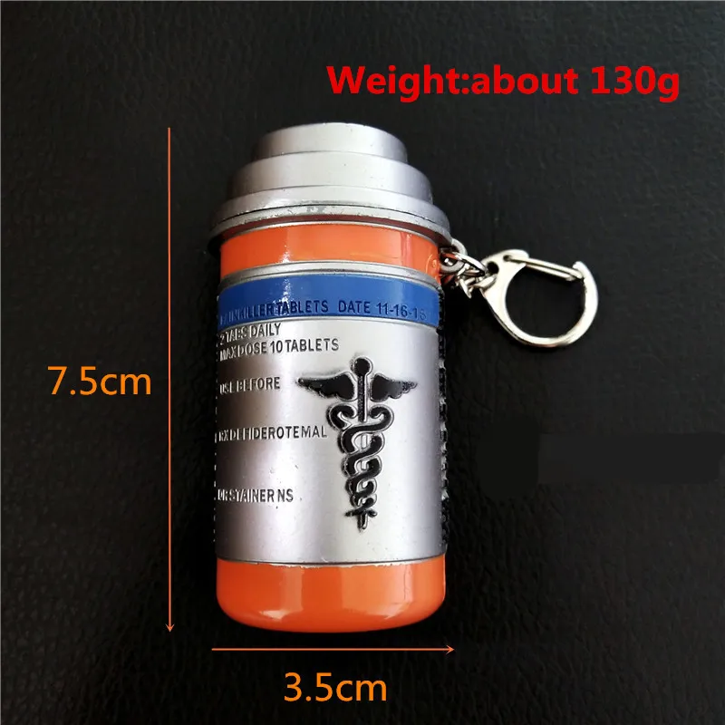  PUBG Keychain Can Open Props Painkiller Alloy Model Pendant Key chain llaveros For Cosplay Craft co