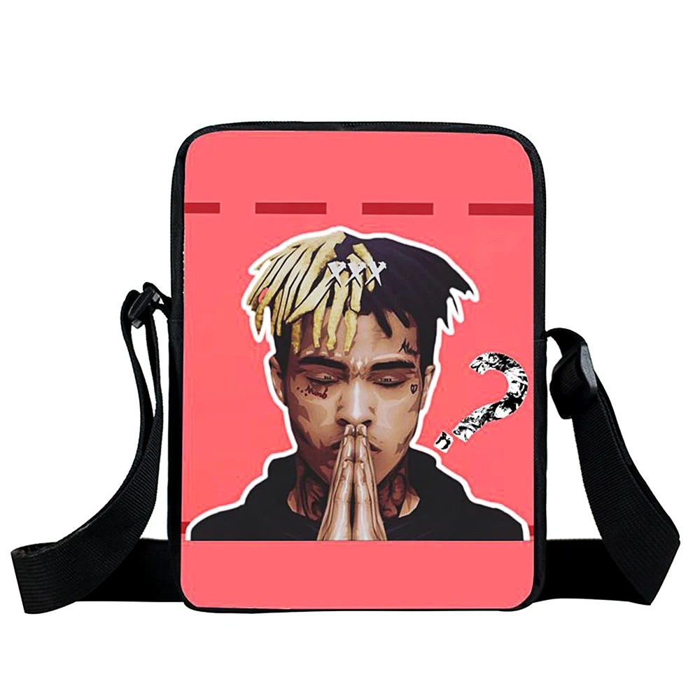 

3D Printed XXXTentacion Cartoon School Book Bags Shoulder Crossbody Laptop Knapsack For Kids Child Children Boy Gril
