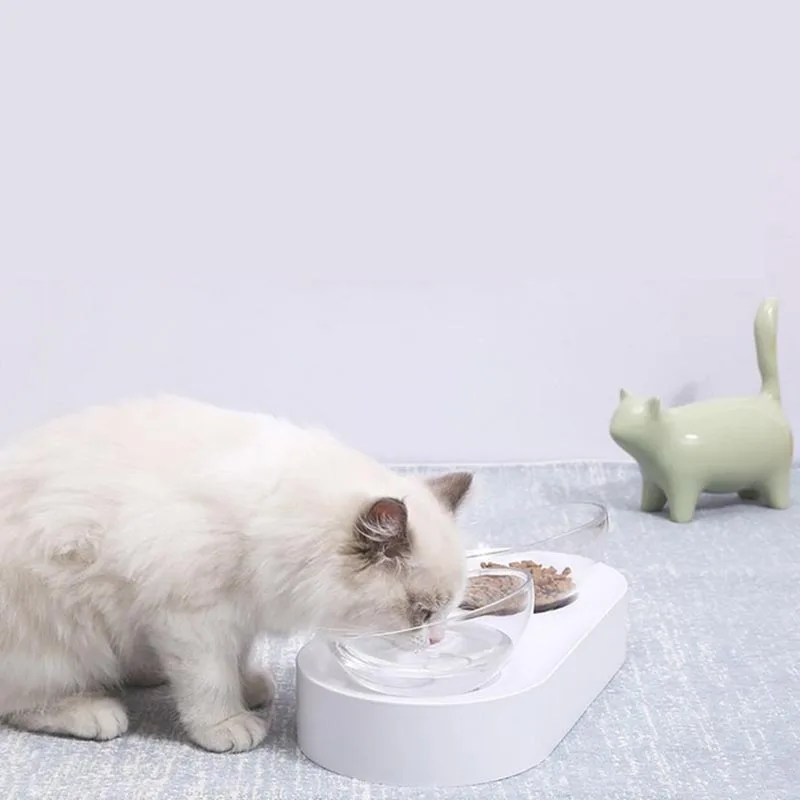 Petkit 15 градусов регулируемая двойная миска для еды и воды удобная двухцелевая