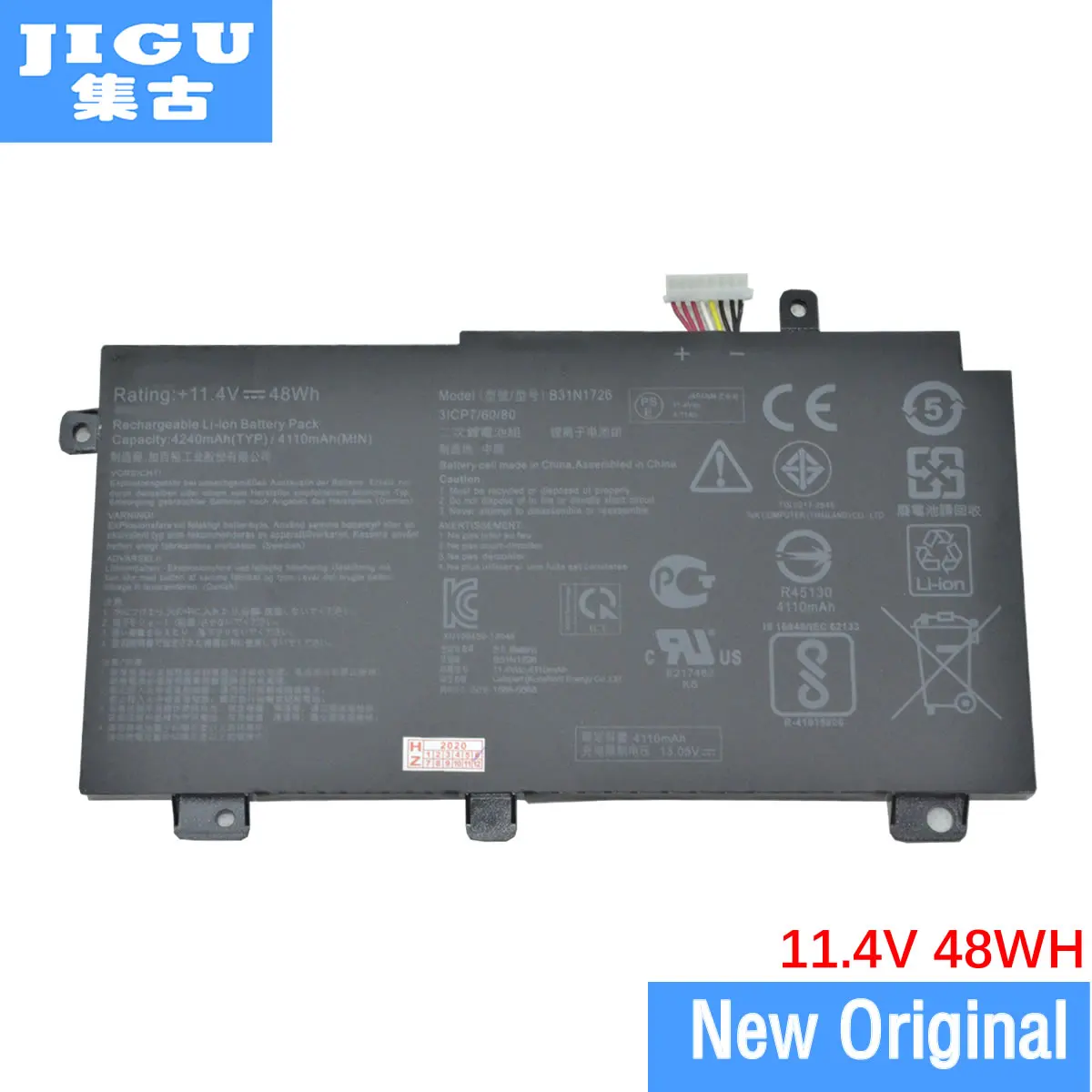 Оригинальный аккумулятор JIGU B31N1726 B31BN91 для ASUS FX80GE FX80GM FX86 FX86FE FX504GD fx505 PX504GD PX505GE FX504GM