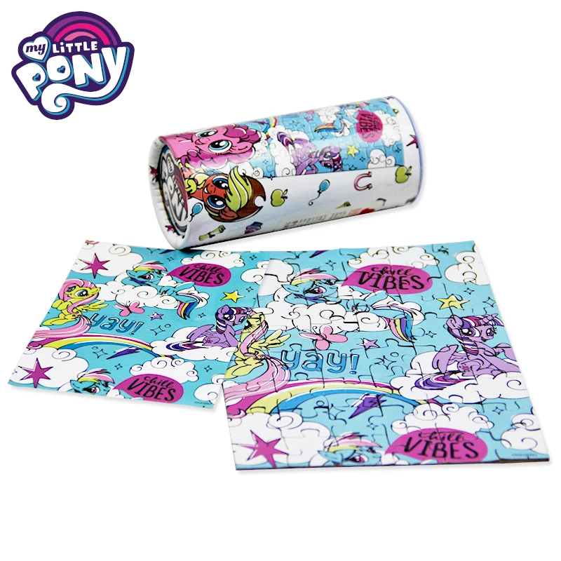 

50 Pcs My Little Pony Cartoon Early Education Jigsaw Puzzle Children's Educational Enlightenment Toy Girl Gift Friendship Pony