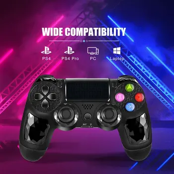 

PS4 Controller Wireless Bluetooth Dual Shock Gamepad For Playstation 4/Pro/Slim/PC With Audio Function, Mini LED Indicator, USB