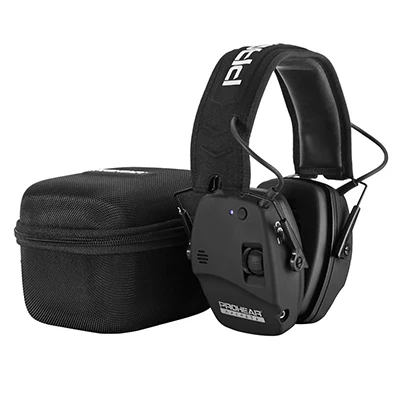 ZOHAN Headphone Electronic 5.0 Bluetooth earmuffs Shooting Ear Protection for hunting Noise Reduction Professional Tactical BLACK CASE