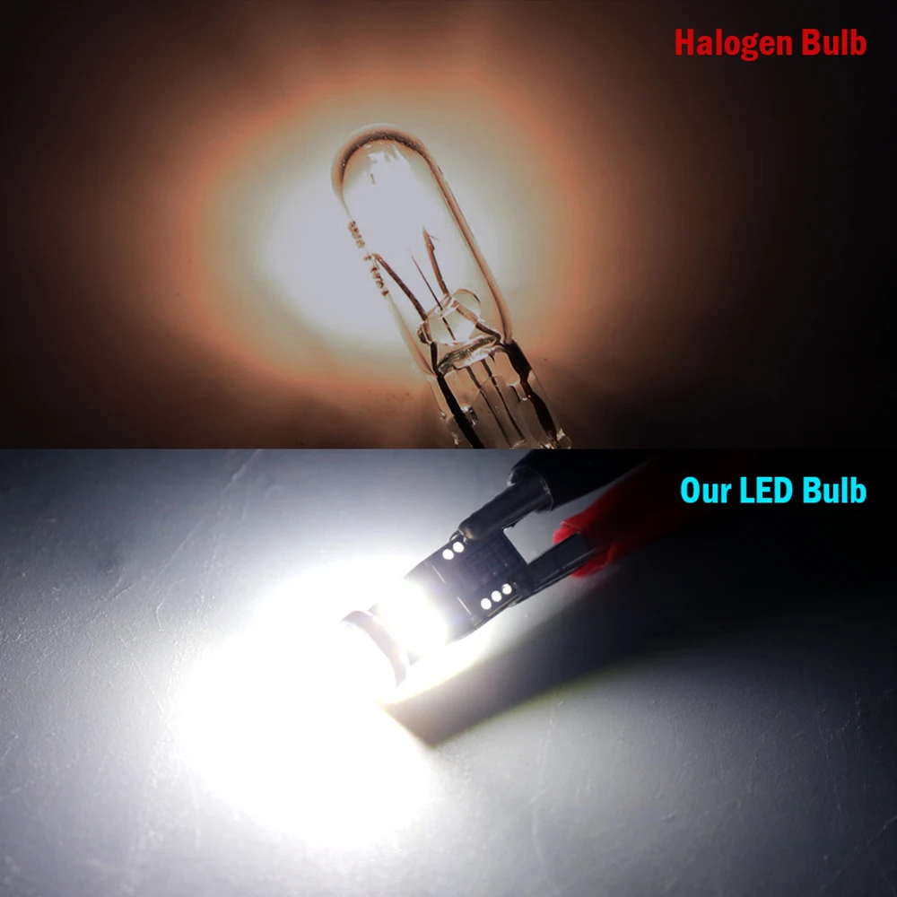 CARLitek 2/10x W5W T10 LED  CANBUS 194 168 Led ڵ ׸     ڵ ȣ  6000K 12/24V