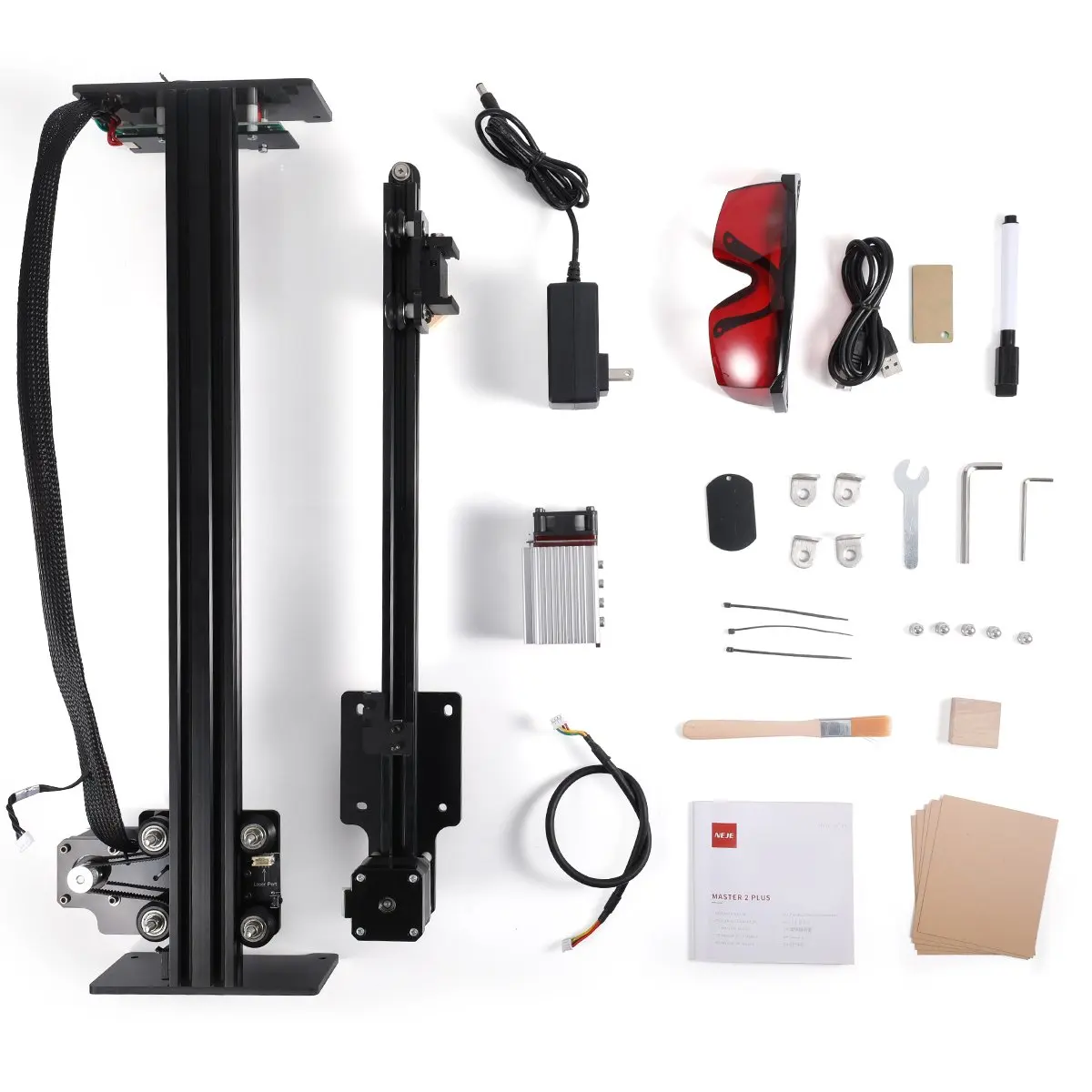 NEJE Master 2s Plus A40640/N40630 CNC Laser Engraver Cutter Printer Cutting Machine Router Lightburn Bluetooth Metal Mark Tool