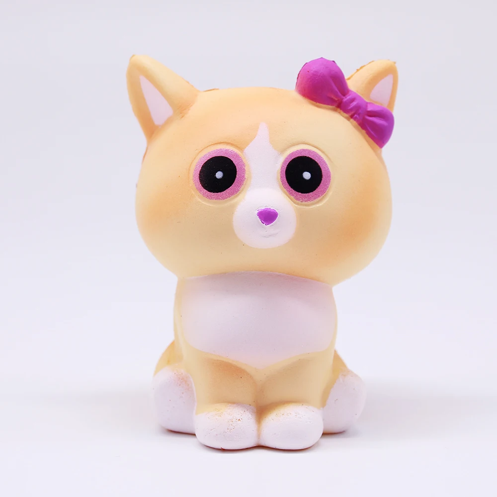 Мягкие медленно растущие мягкие игрушки SquishMeez милые маленькие животные Слон/кошка/единорог/обезьяна/свинья/пингвин/кролик/мышь - Цвет: Yellow Cat